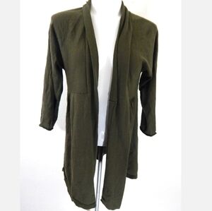 Eileen Fisher Merino Wool Open Cardigan